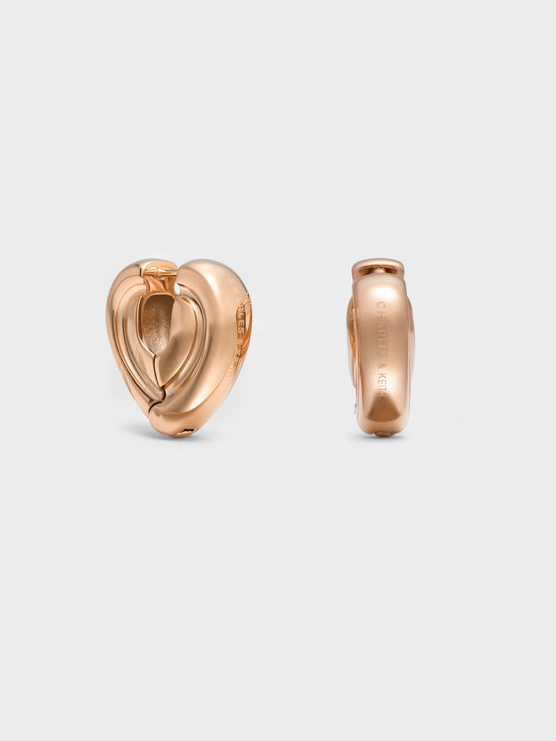 Annalise Huggie Earrings, Rose Gold, hi-res