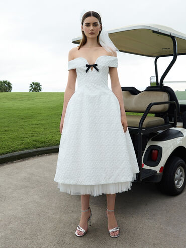 Jessy Metallic Leather Bow Ankle-Strap Stiletto-Heel Sandals, Silver, hi-res