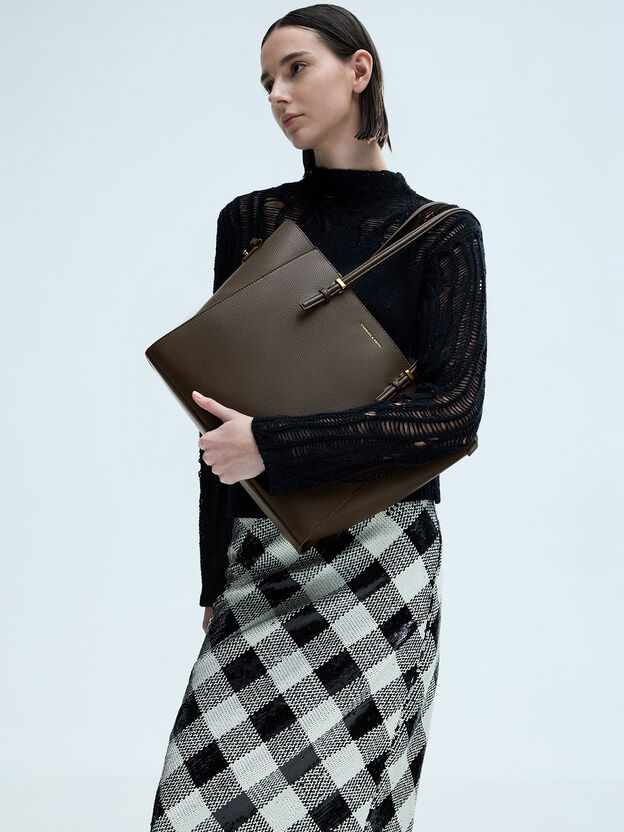 Sansa Tote Bag, Dark Moss, hi-res