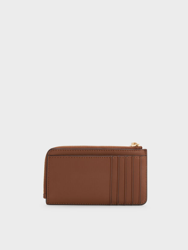 Everleigh Zip-Around Card Holder, Chocolate, hi-res