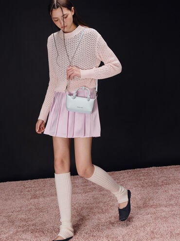 Sammie Knotted-Handle Tote Bag, Sea Salt Blue, hi-res