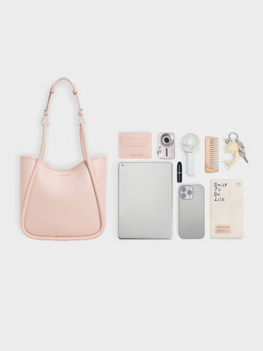 Mini Lyla Tubular Tote Bag, Soft Pink, hi-res