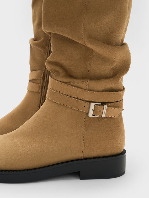 Eilis Faux Suede Thigh-High Boots, Camel, hi-res