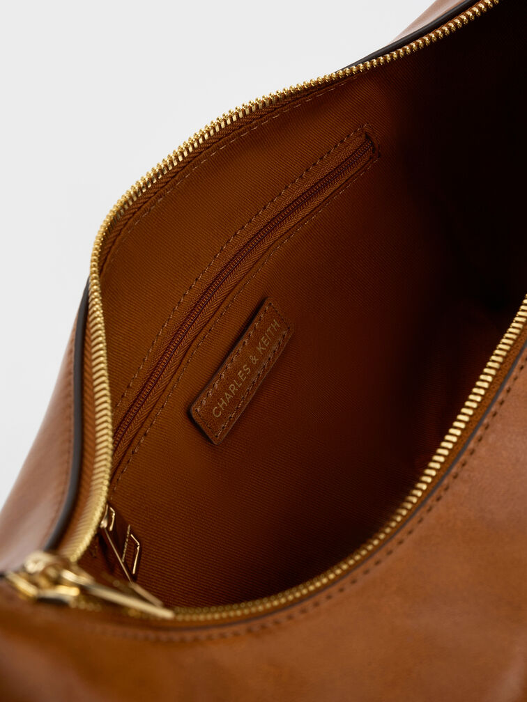 Bessie Side-Pocket Hobo Bag, Distressed Tan, hi-res