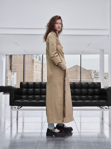 Darra Ridged-Sole Platform Mary Janes, Black Box, hi-res