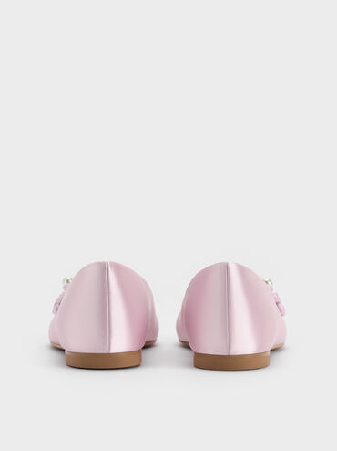 Orinda Knot-Pearl Mary Jane Flats, Light Pink, hi-res