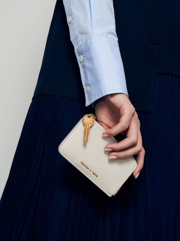 Lane Key Zip-Around Wallet, Cream, hi-res