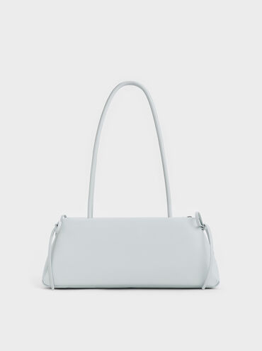 Hazel Bow Elongated Trapeze Shoulder Bag, Sea Salt Blue, hi-res