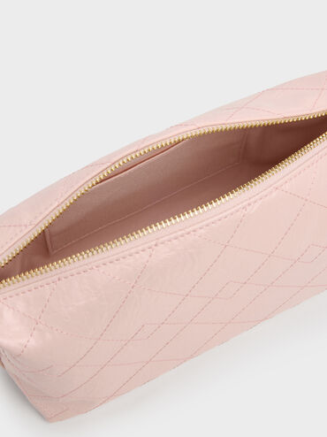 Duo Quilted Shoulder Bag, Soft Pink, hi-res