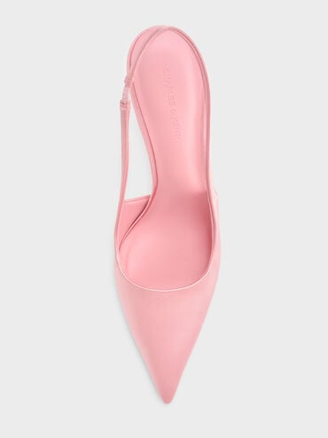 Brantley Bow Slingback Pumps, Pink, hi-res