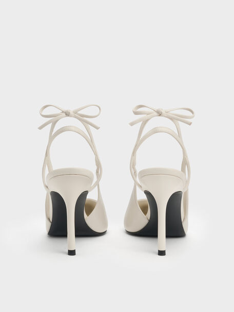 Back-Bow Slingback Pumps, Chalk, hi-res