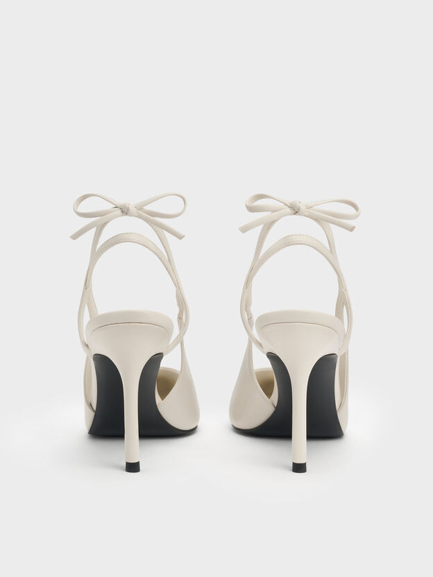 Back-Bow Slingback Pumps, Chalk, hi-res
