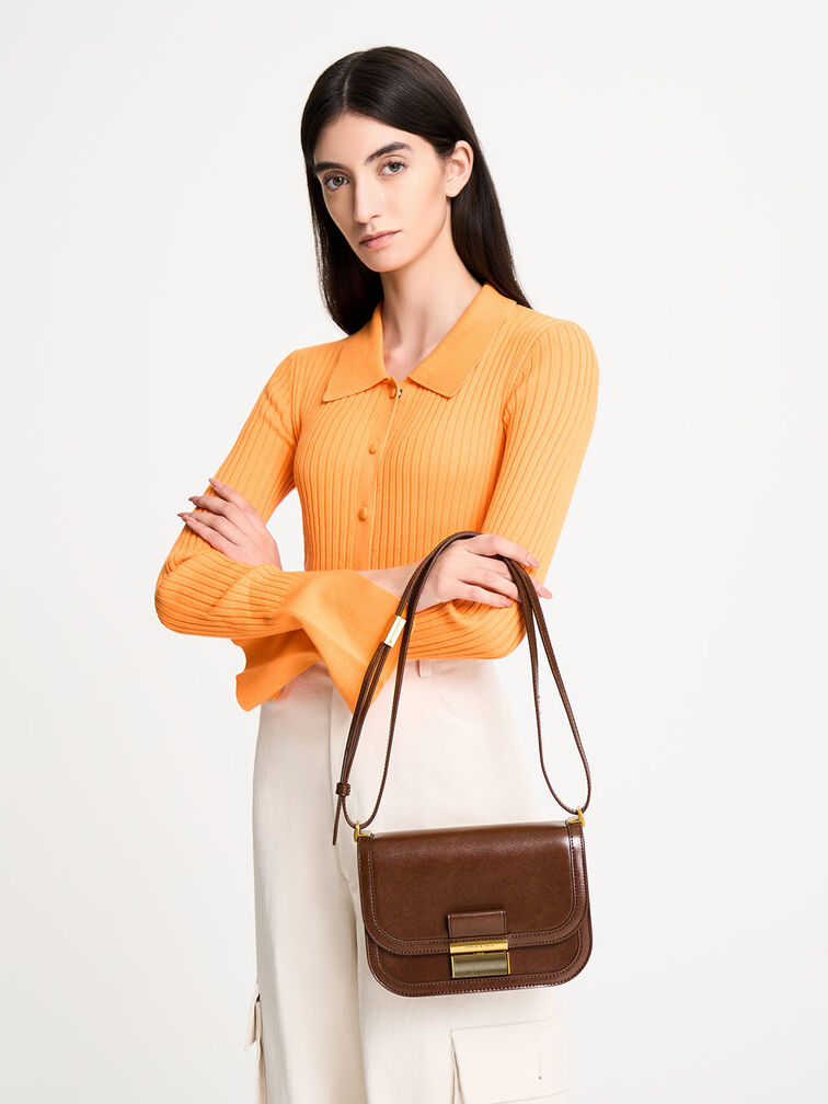 Charlot Bag, Dark Brown, hi-res
