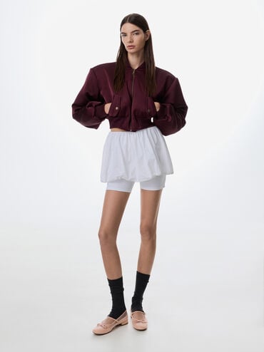 Mulligan Faux Suede & Mesh Mary Janes, Blush, hi-res