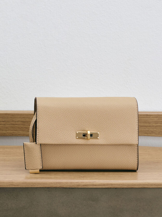 Chance Turn-Lock Crossbody Bag, Nutmeg Beige, hi-res