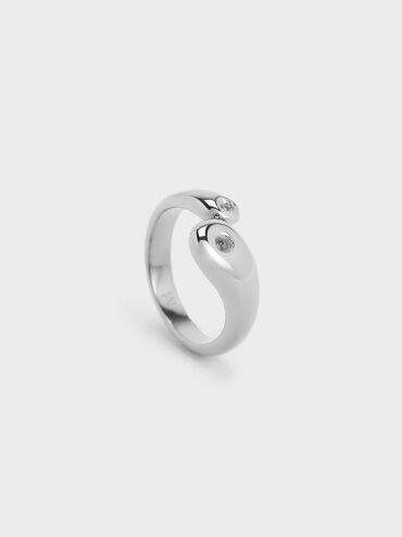 Eimear Sculptural Ring, Silver, hi-res
