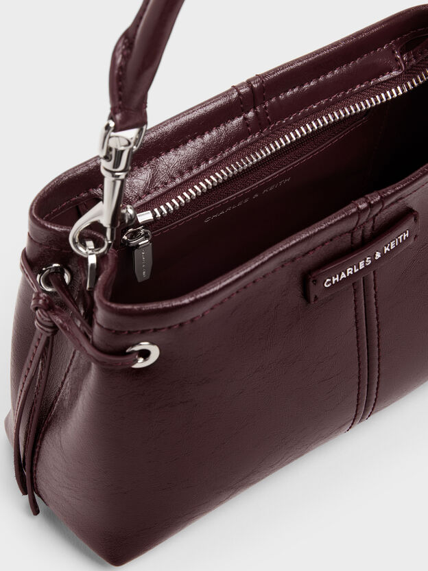Noane Top Handle Bag, Wineberry Red, hi-res