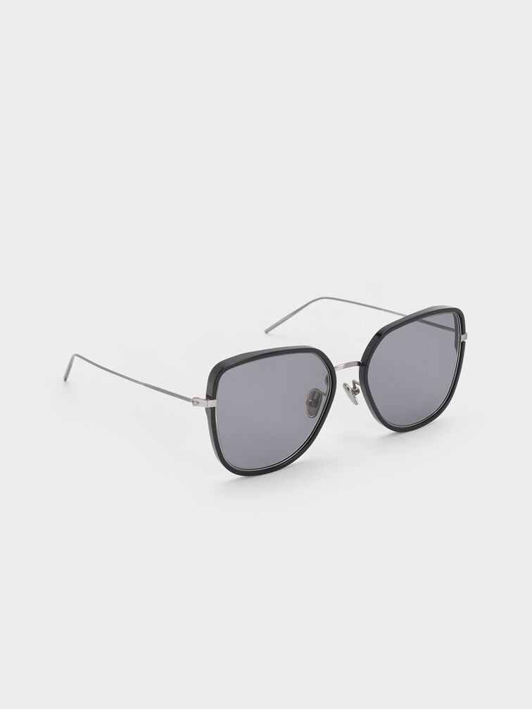 Lisbeth Butterfly Sunglasses, Noir, hi-res