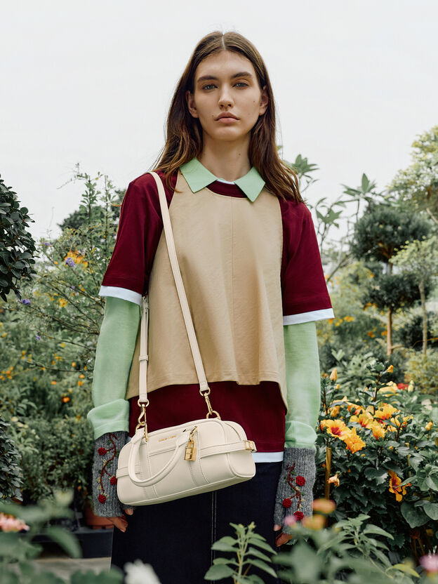 Scottie Bowling Bag, Cream, hi-res