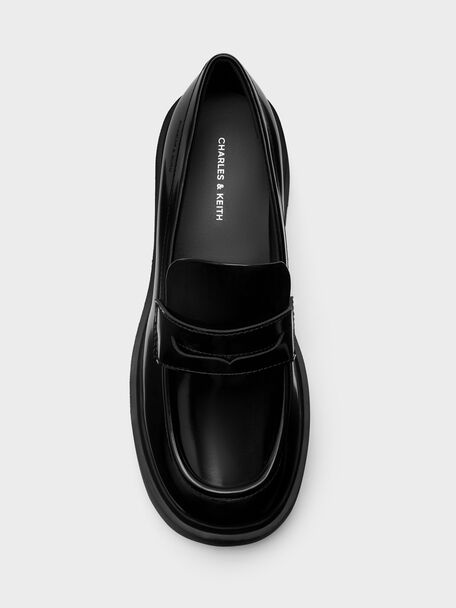 Evan Platform Loafers, Black Box, hi-res