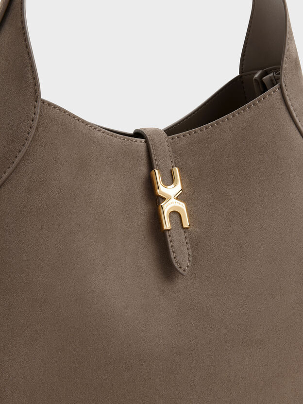 Adalyn Hobo Bag, Stone Grey, hi-res