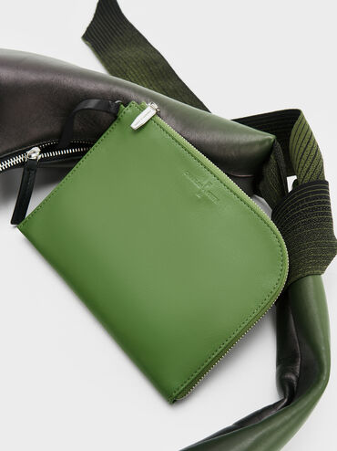 Toni Gradient Knotted Crescent Hobo Bag, Green, hi-res