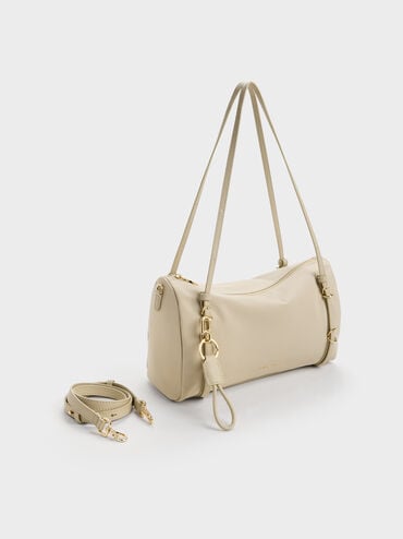 Levy Nylon Shoulder Bag, Dusted Oat, hi-res