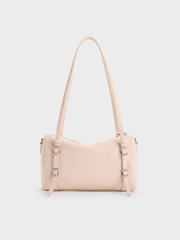 Mini Levy Nylon Shoulder Bag, Soft Pink, hi-res