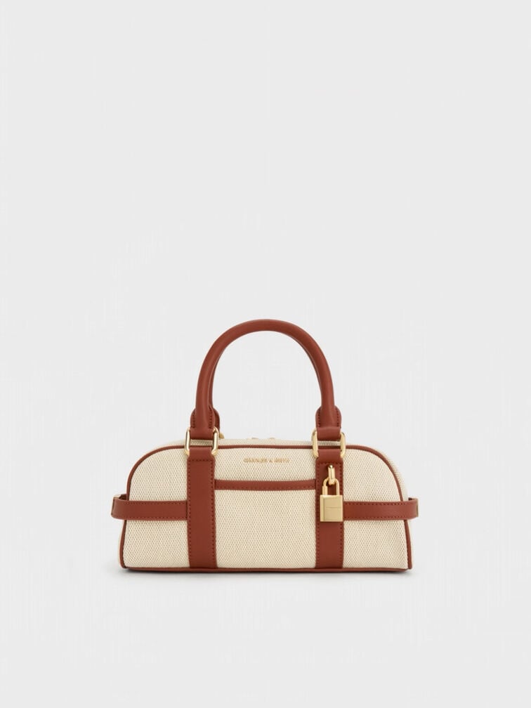 Scottie Canvas Bowling Bag, Brick, hi-res