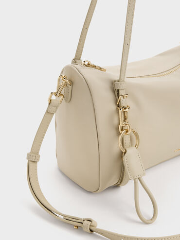 Levy Nylon Shoulder Bag, Dusted Oat, hi-res