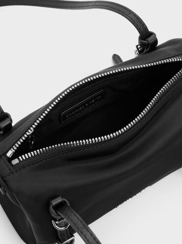 Mini Levy Nylon Shoulder Bag, Noir, hi-res