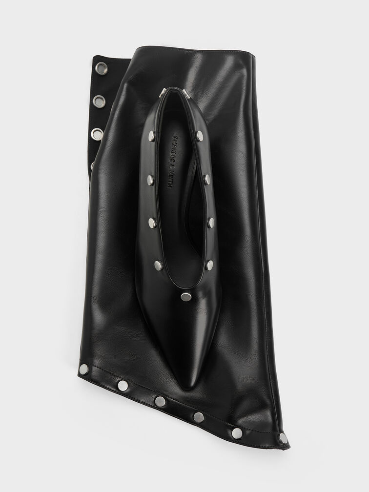 Gael Studded Convertible Kitten-Heel Knee-High Boots, Black, hi-res