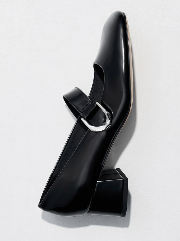 Gabine Leather Mary Jane Pumps, Black Box, hi-res