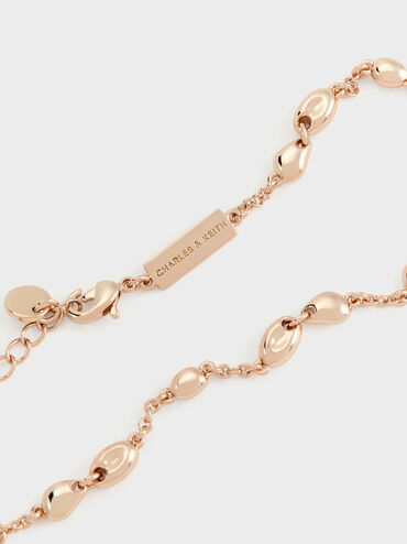 Donora Sculptural-Bead Chain Bracelet, Rose Gold, hi-res