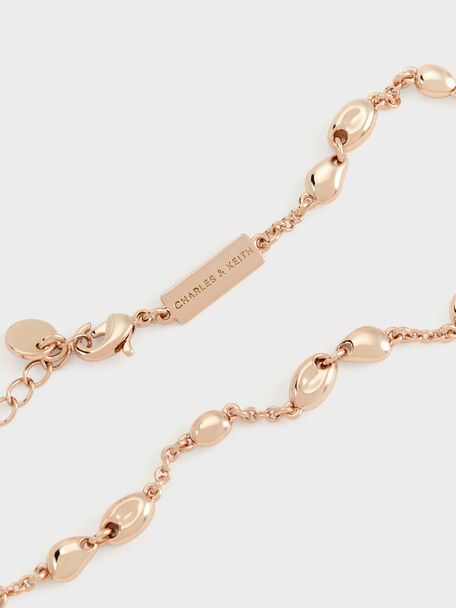 Donora Sculptural-Bead Chain Bracelet, Rose Gold, hi-res