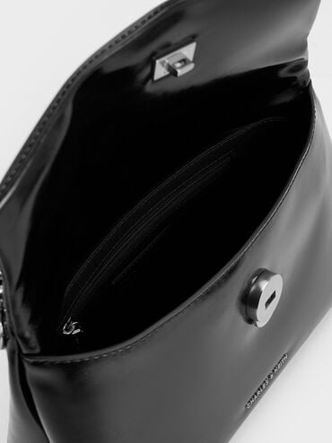 Andromeda Chunky-Chain Top Handle Bag, Noir, hi-res