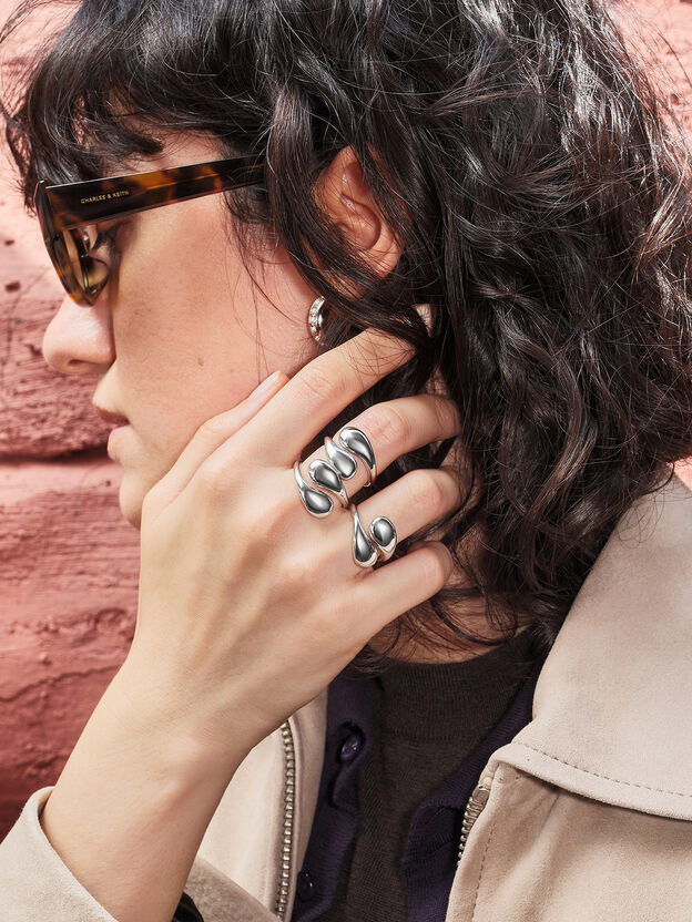 Donora Sculptural Ring, Silver, hi-res