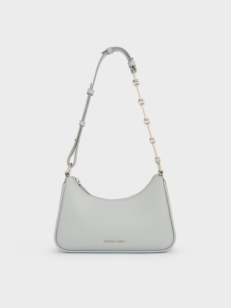 Lane Chain-Link Shoulder Bag, Sea Salt Blue, hi-res