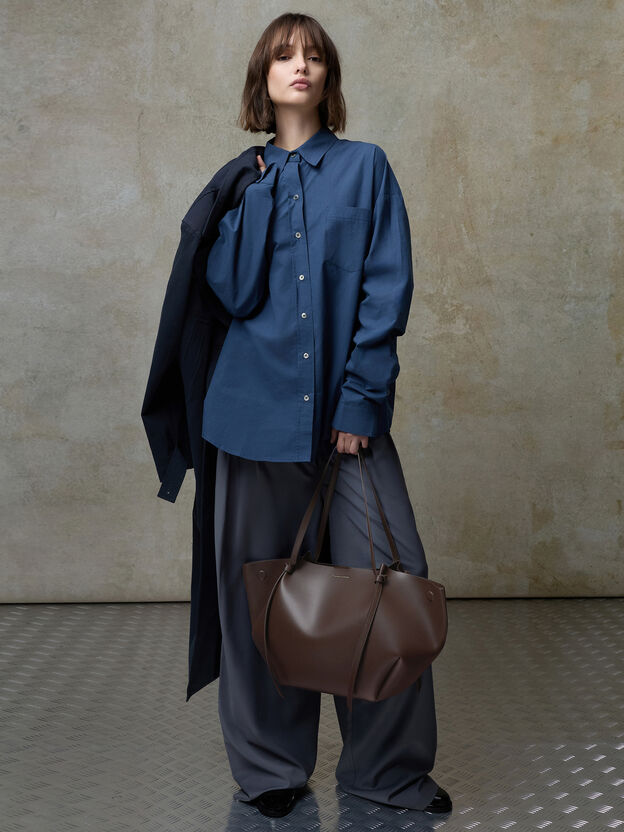 XL Calla Tote Bag, Espresso Brown, hi-res