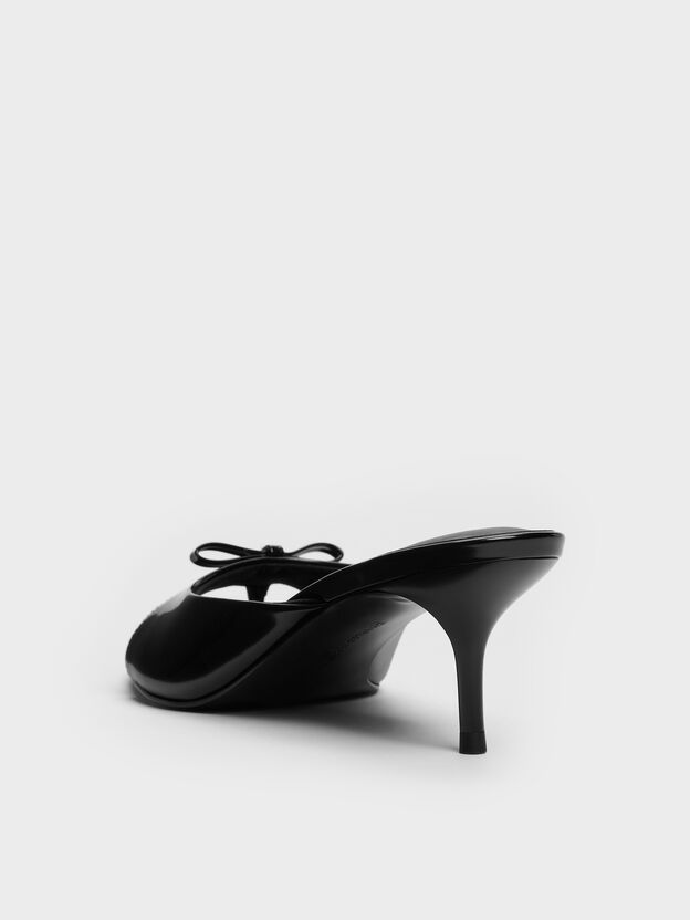 Sonali Bow Heeled Thong Sandals, Black Box, hi-res