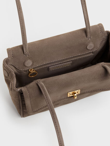 Apfra Quilted Tote Bag, Stone Grey, hi-res