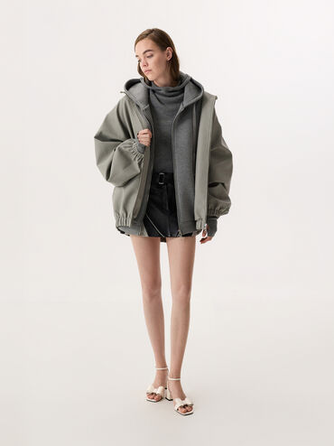 Lu Patent Leather Bow Heeled Sandals, Chalk, hi-res