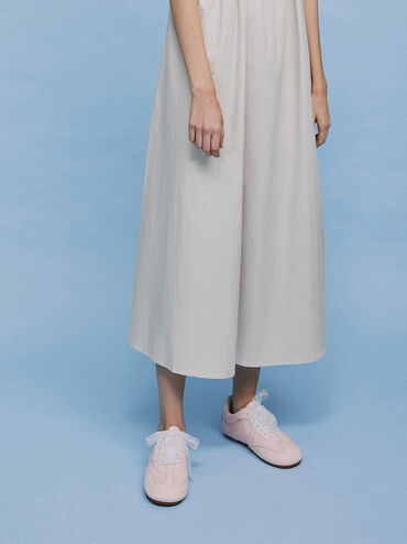 Cece Heart-Motif Sheer-Lace Sneakers, Light Pink, hi-res