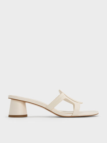 Easley Cut-Out Heeled Sandals, Chalk, hi-res