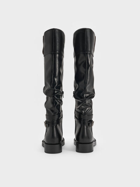 Eilis Thigh-High Boots, Black, hi-res