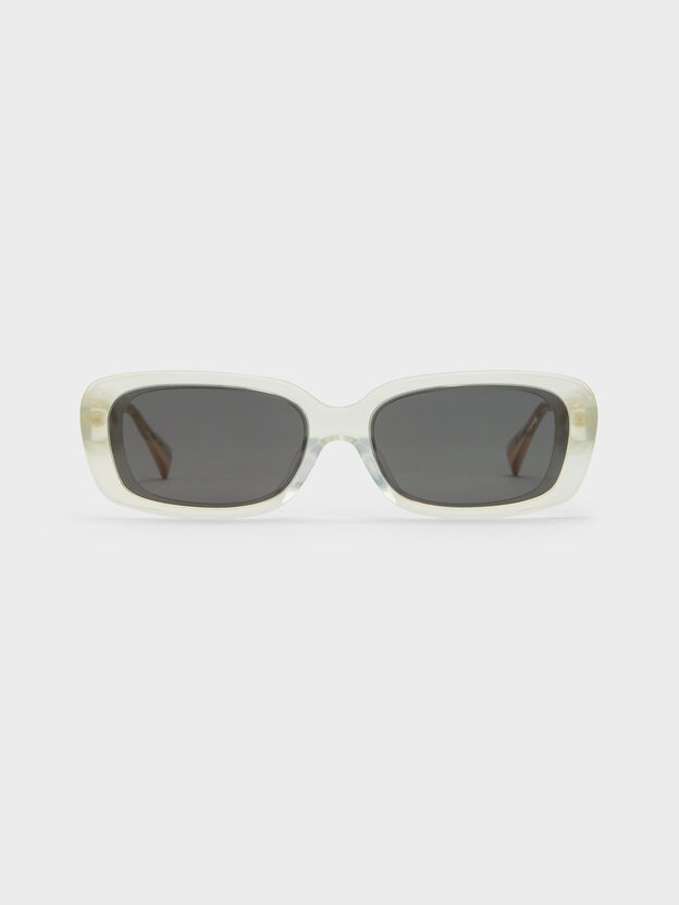 Aubrey Rectangular Sunglasses, Mint Green, hi-res
