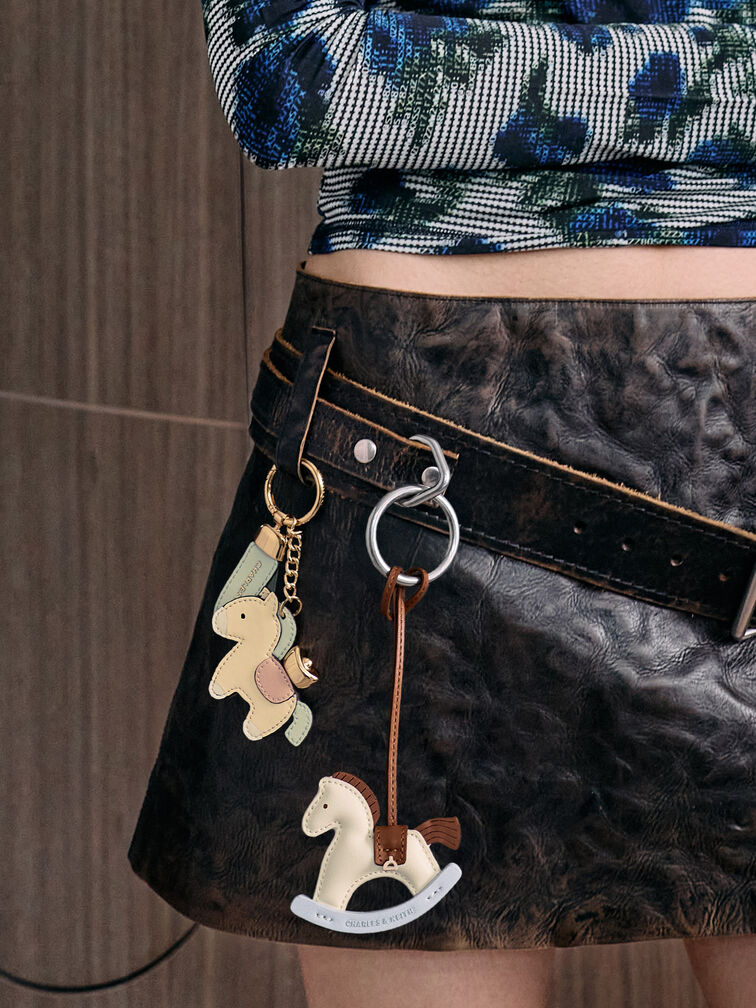 Horse With Gold Ingot Charm, Multi, hi-res