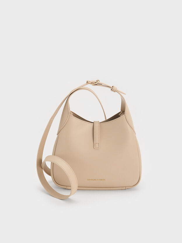 Mini Adalyn Hobo Bag, Dusted Oat, hi-res