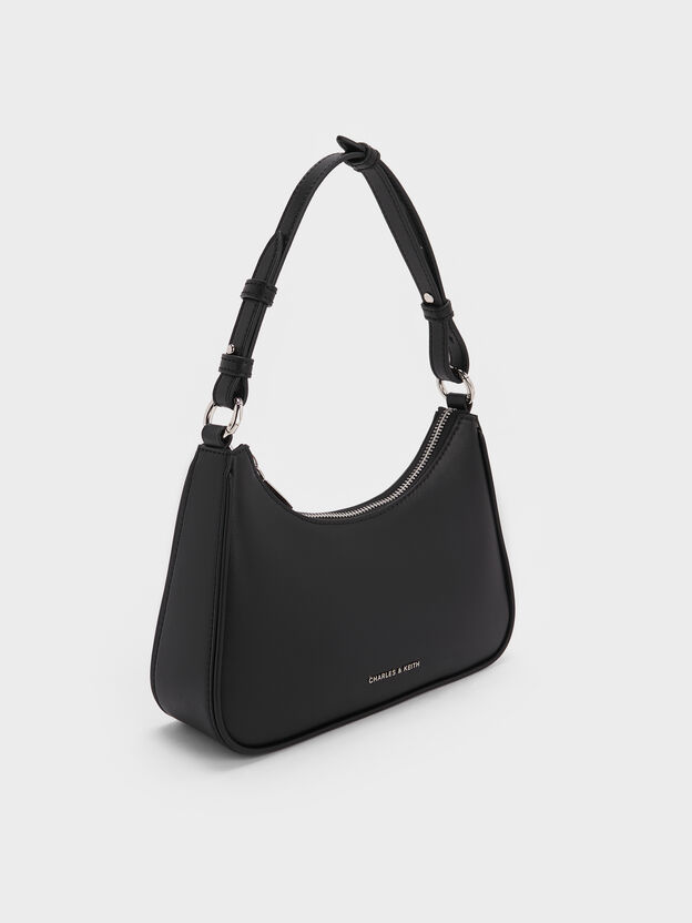 Lane Chain-Strap Shoulder Bag, Noir, hi-res