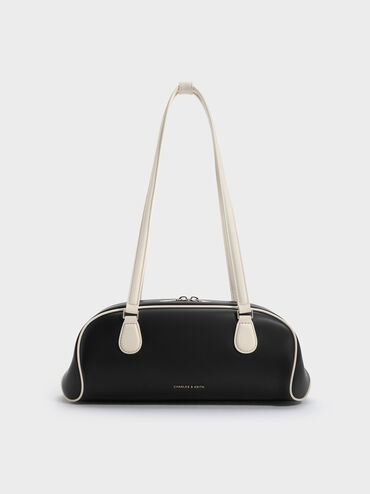 Nelly Two-Tone Elongated Shoulder Bag, Multi, hi-res